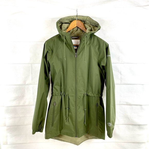 Columbia Jackets & Blazers - Columbia Womens small olive green rain jacket